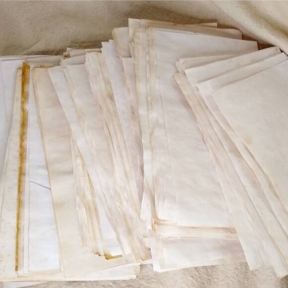 50 Tea Stained 5.5"x8.5" Dyed Papers - Picture 4 of 4